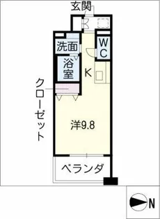 N.S.ZEAL 大曽根【4階】の間取り