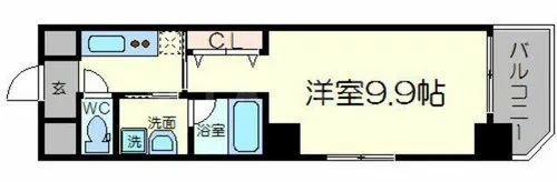 大阪府大阪市東淀川区東中島1丁目【マンション】の間取り
