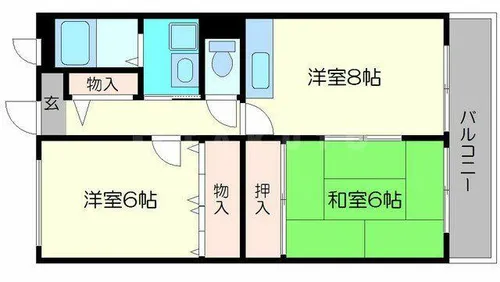 コンフォール【2階】の間取り