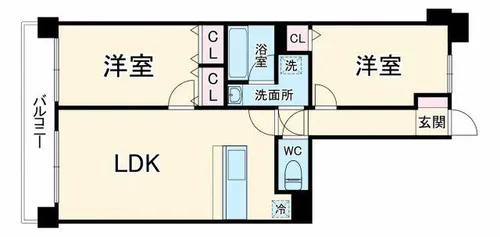 ディオレ備後町【3階】の間取り