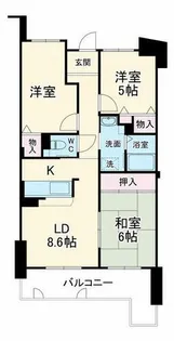 3LDKの間取り画像
