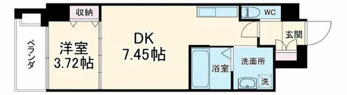 クローバー・クレア石橋阪大前【4階】の間取り