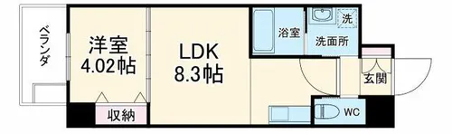 クローバー・クレア石橋阪大前【5階】の間取り