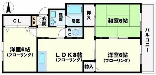 グローパレス1【3階】の間取り