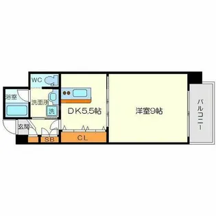 大阪府大阪市淀川区宮原1丁目【マンション】の間取り