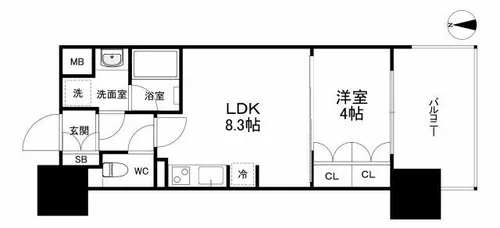 アーバンドルフ天満【7階】の間取り