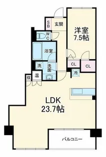 大阪府大阪市北区中崎3丁目【マンション】の間取り