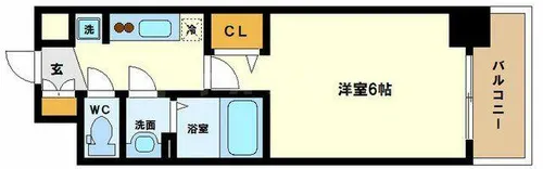 大阪府大阪市淀川区木川西1丁目【マンション】の間取り