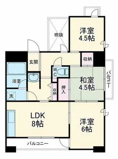 トータス西天満【6階】の間取り