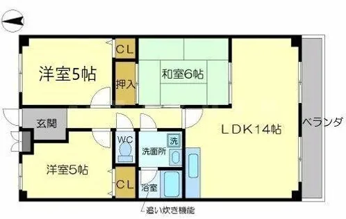 3LDKの間取り画像