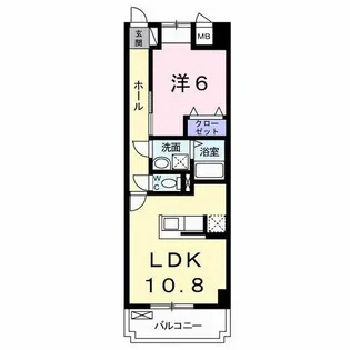 大阪府池田市神田4丁目【マンション】の間取り