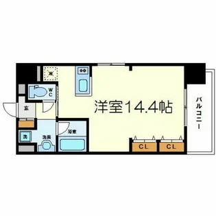 大阪府大阪市淀川区十三元今里1丁目【マンション】の間取り
