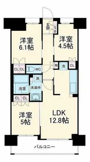 大阪府大阪市北区南森町2丁目【マンション】の間取り