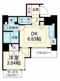 大阪府大阪市北区天神橋1丁目【マンション】の間取り