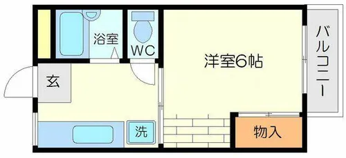 ヴィラプレフェールI【1階】の間取り