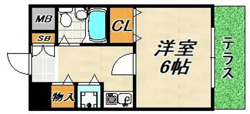 トーカン須磨神撫町キャスティール【1階】の間取り