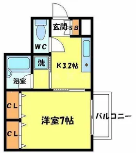 コート千里山西III【3階】の間取り