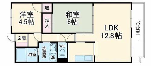 ラ・リヴィエール古川橋【1階】の間取り