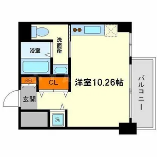 FEEL三国【9階】の間取り