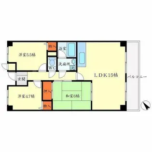 リヴェール緑地【1階】の間取り