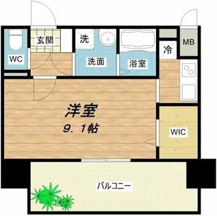 ドゥーエ森ノ宮【5階】の間取り