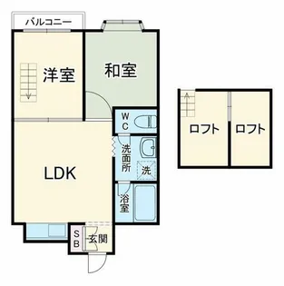 メゾン山口Ⅱ【3階】の間取り