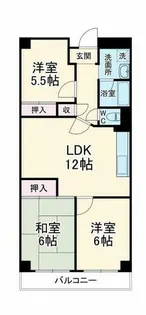 日興千里台スカイタウンB棟【3階】の間取り