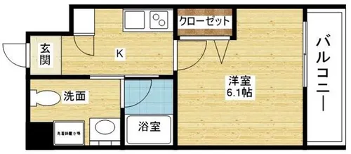 Live Casa 上新庄【5階】の間取り