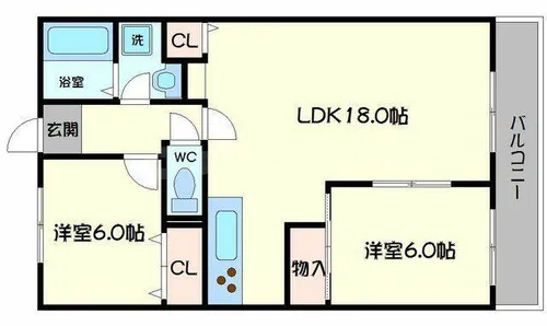 GEパークサイド【5階】の間取り