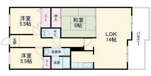 アコール隆豊【1階】の間取り