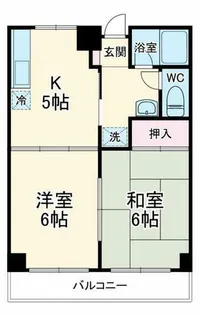 カルム緑地公園Ⅱ【1階】の間取り