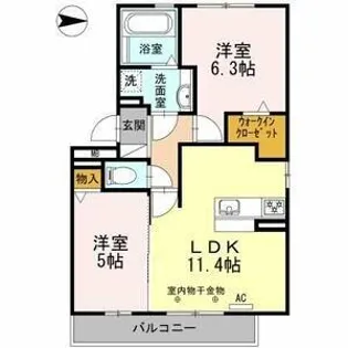 エーデルハイムクロダ【3階】の間取り