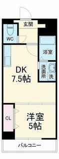 大阪府大阪市城東区東中浜9丁目【マンション】の間取り