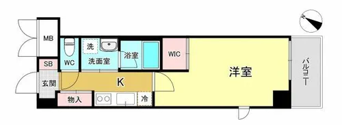 スカイヒルズ小野原【1階】の間取り