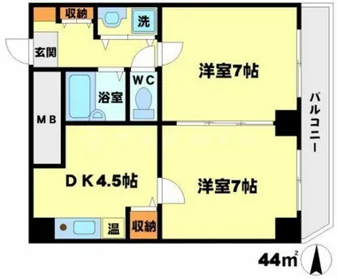ハイムタケダT-8【9階】の間取り