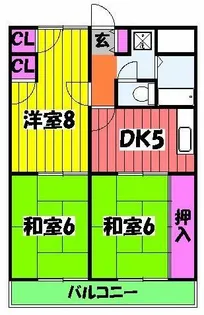 リビエール山川【2階】の間取り