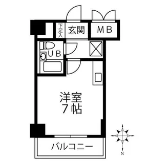 クリオ行啓通参番館【3階】の間取り