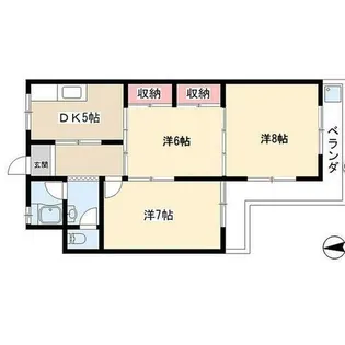 日ノ宮コーポラス【402号室】の間取り