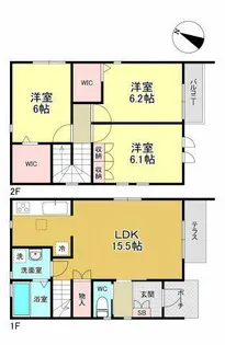 大阪府豊中市北桜塚3丁目【一戸建】の間取り