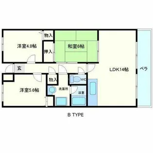 アバンティ千里【6階】の間取り