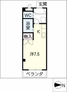 山田ハイツ【3階】の間取り