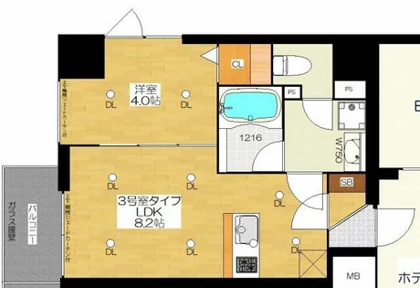 ブエナビスタ梅田イースト【5階】の間取り