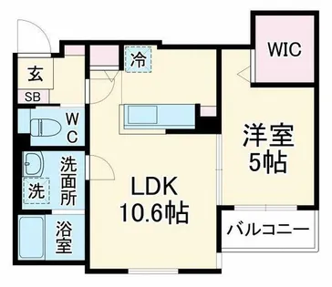 リブレメゾン東三国Ⅰ【1階】の間取り