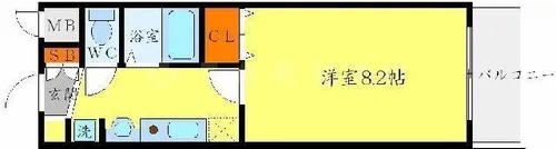 パークサイド千里【3階】の間取り