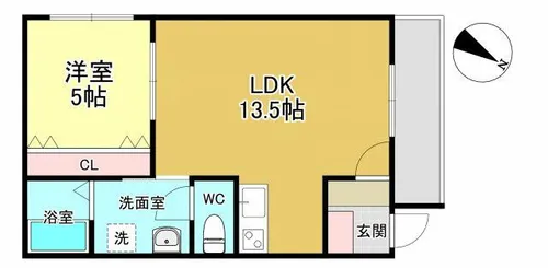 レジデンスコート豊中末広町【3階】の間取り