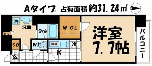 ビエラコート内久宝寺【13階】の間取り