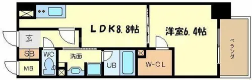 大阪府大阪市中央区北久宝寺町1丁目【マンション】の間取り