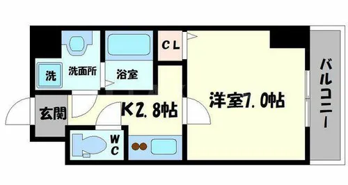 グランエクラ今市【2階】の間取り