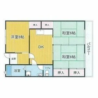 プランドゥ柳川【305号室】の間取り