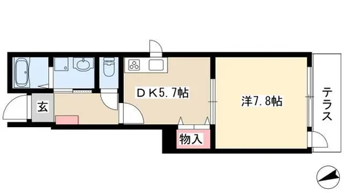 ソレイユ【1階】の間取り